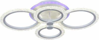 Люстра светодиодная S208879-4 WH LED 72+7W RGB 580*380 мм