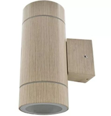 Светильник проз.Цилиндр метал. 2*GX53 8013A 205*140*90 Светлое дерево IP65 Ecola