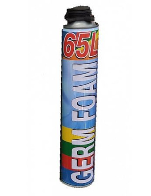 Пена монтажная профессиональная+бытовая  всесезон.GERM FOAM 65л 750мл 800гр -15град
