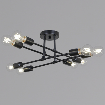 Люстра потолочная S290800/8 BK E27 