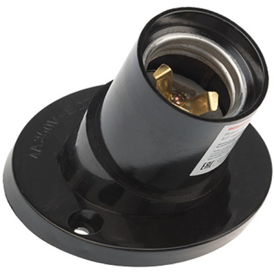 Основание на стену- патрон Е27 наклонный, карболит