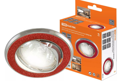 Точечный светильник СВ 02-06  RED-CR TDM