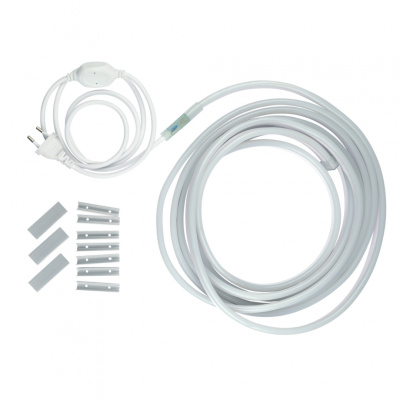 Лента светодиод.(НЕОН)КОМПЛЕКТ 5м 6500K,сет.шнур 1,5м с контрол.IP67