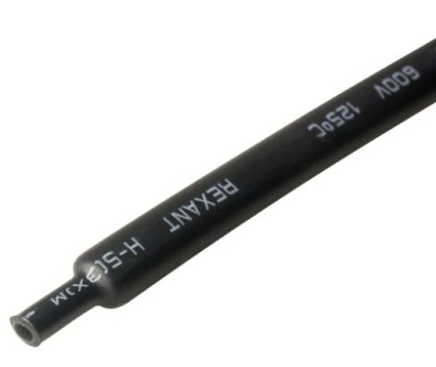 Термоусад.трубка Rexant КЛЕЕВАЯ (3:1) 12/4мм 1м ТУТ черная