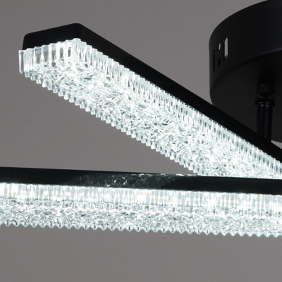 Люстра светодиодная S203749/3C BK без пульта 84W 6720lm 500*175мм