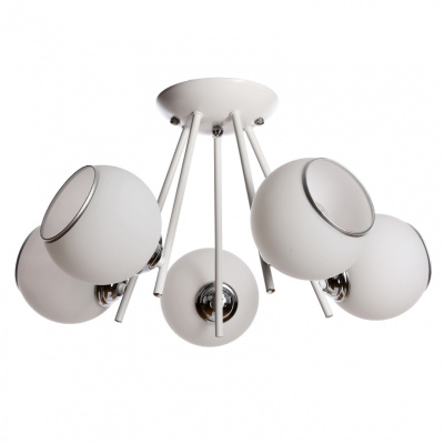 Люстра потолочная S208051/5 WH+CR Люстра потолочная S208051/5 WH+CR