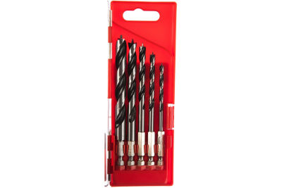 Набор сверл по дереву, 4-5-6-8-10 мм, 5 шт Sparta