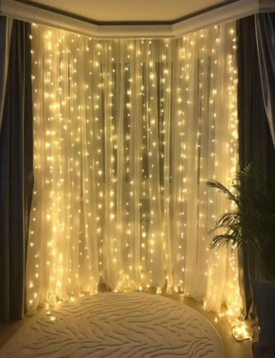 Гирлянда св/д С108-22 занавес 2*2м LED теплый