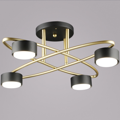 Люстра потолочная S206658/4 GD+BK GX53