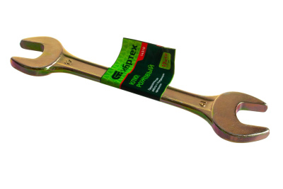 Ключ рожковый 17*19 мм желтый цинк/ Сибртех