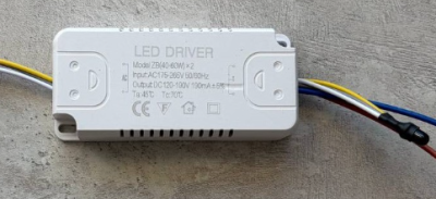 Драйвер (40-60W)*2 для светодиодных тарелок(120-190V 190mA)  Lampa 