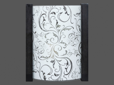 Стеклянное поле Ампир 3-1 (венге) 220*150