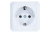 Розетка 1м с/з 16А 220В "Олимп" бел.UNIVERSAL