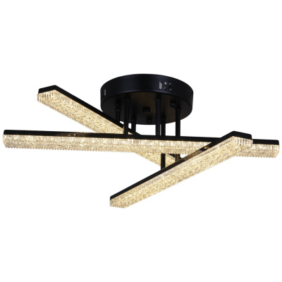 Люстра светодиодная S203749/3C BK без пульта 84W 6720lm 500*175мм