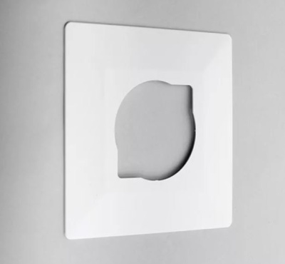 Накладка(защита стены под выключат) белая 140*140*3мм