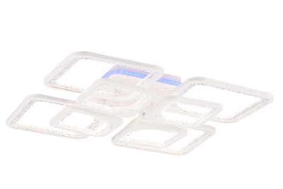 Люстра светодиодная F11078/4+4-DA+TL LED WT 208W+24W 600*600