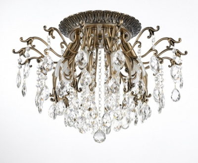 Люстра L39020/8-AB БРОНЗА хрусталь