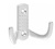 Крючок вешалка №10/1 белый