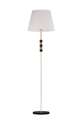 Торшер F102063 BK+GD E27