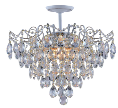 Люстра S204058/6 WH+GOLD PN хрусталь