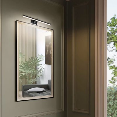 Светильник светод.для картин зеркал S208823/01S BK 9W(800lm) 3K-6K 413*190*160