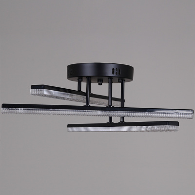 Люстра светодиодная S203749/3C BK без пульта 84W 6720lm 500*175мм