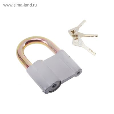 Замок навесной НС01-1 80" серый цвет