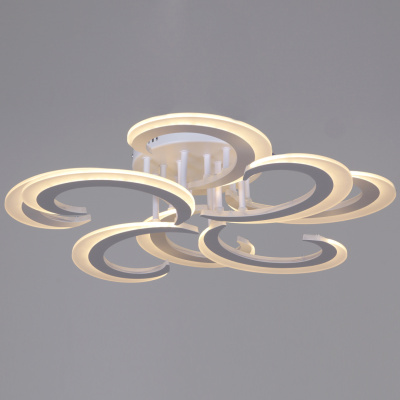 Люстра светодиодная S205090/4+4 WH 112W(8960lm) диам.580