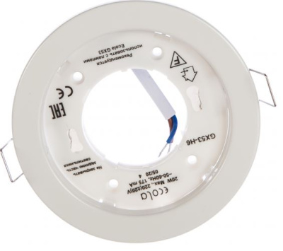 Светильник встраиваемый Ecola GX53 H4 Белый 