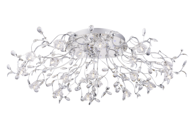 Люстра F118538/19LED CR ветки с пультом 19*2W диам.1метр