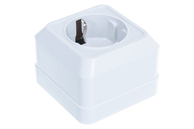 Розетка 1м с/з 16А 220В "Олимп" бел.UNIVERSAL