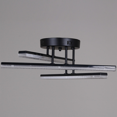 Люстра светодиодная S203749/3C BK без пульта 84W 6720lm 500*175мм