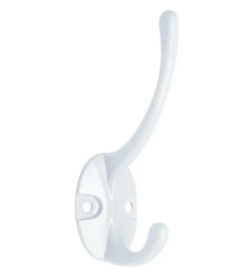 Крючок вешалка №24 белый