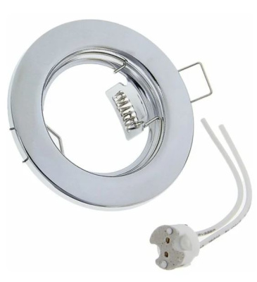 Точечный светильник встраиваемый  Ecola DL90 GU5.3 Хром 