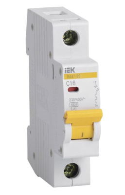 Выключатель авт.мод. 1п. С16А ВА 47-63 EKF Basic