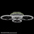 Люстра светодиодная S218879-4 CR LED 72W 600*390 мм