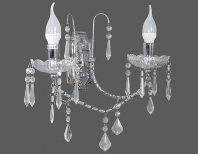 Бра L37011/2 CR с чер. хрусталем