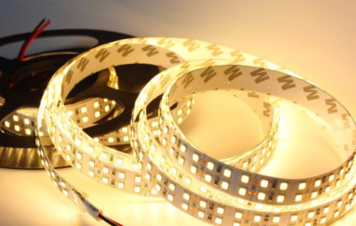 Лента светодиод.General 12V 19.2W/m 6500K 240led/m двухрядная