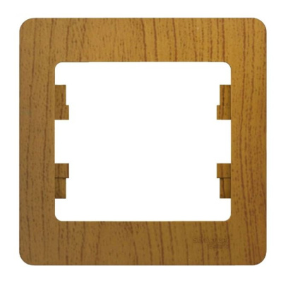 Рамка 1м СУ Schneider GLOSSA тем.дуб