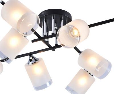 Люстра S201242/8 BK+CR