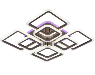 Люстра светодиодная S218822-4+4 BK LED 146W+42W 560*560 мм