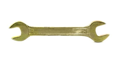 Ключ рожковый, 13х14мм, желтый цинк,Сибртех