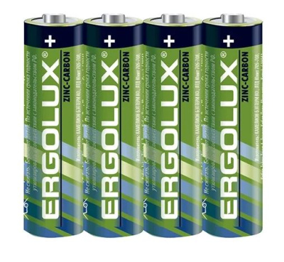 Батарейка пальчиковая Ergolux R06 AA