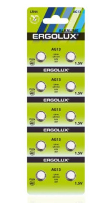 Батарейка часовая Ergolux G10(LR54/LR1130/189/389)