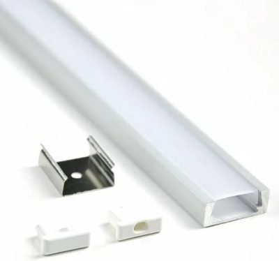 Профиль накладной+ рассеив.+аксес.16*7мм 2м General