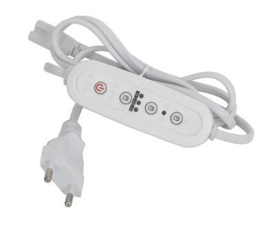 Таймер для светильников с вилкой и разъемом на 3контакта, провод 1,5м 220в 