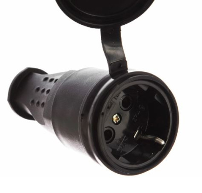 Штепсель(разъем) каучук.с загл.16А 2Р+Е IP44