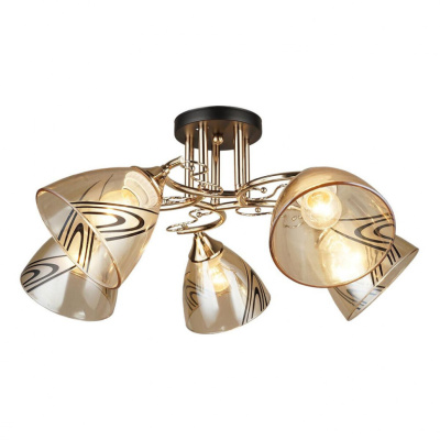 Люстра S204077/5 BK+GD