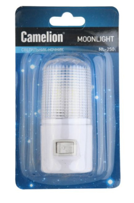 Ночник  Camelion NL-250, св/д 0,5W выкл.