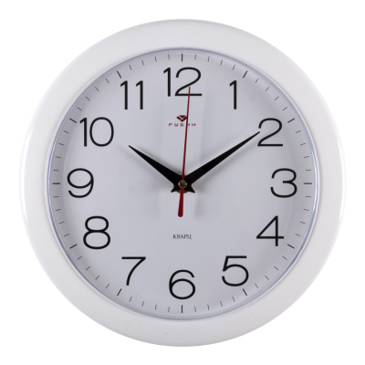 Часы 21 век 2323 пластик (23*23) d=23см